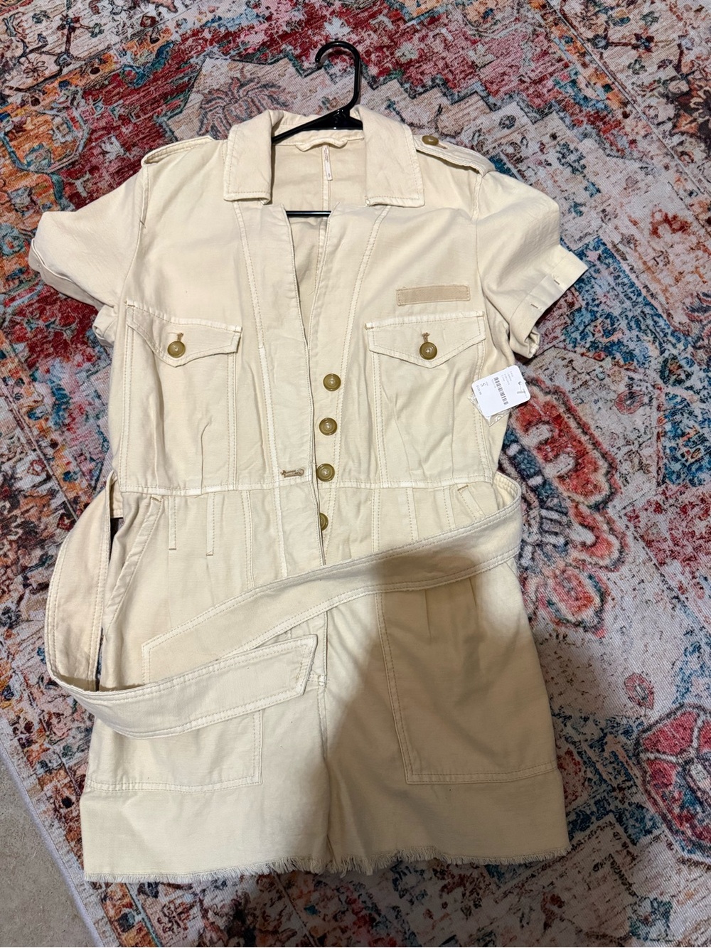 NWT Free People Cargo Romper